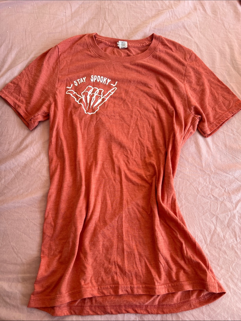 Stay Spooky Graphic Tee - Rust Orange